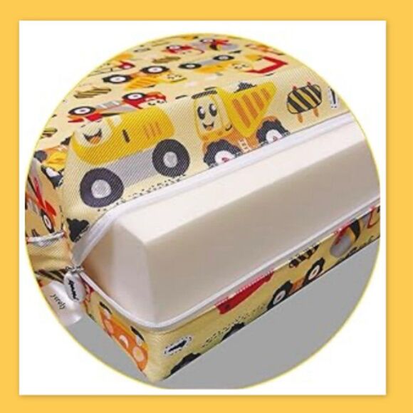 Yeroly Toddler Booster Seat for Dining Table, Washable, Engineering Vehicle - Picture 2 of 4